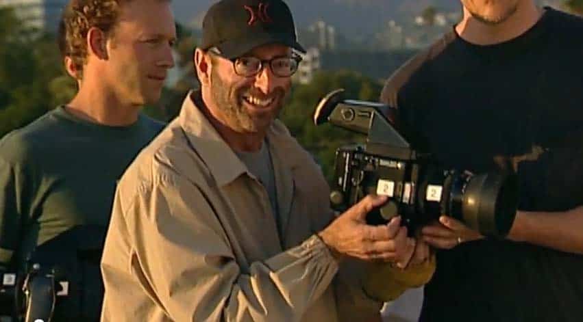 Herb Ritts with Mamiya Camera