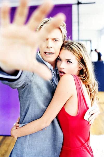 David Bowie and Kate Moss
